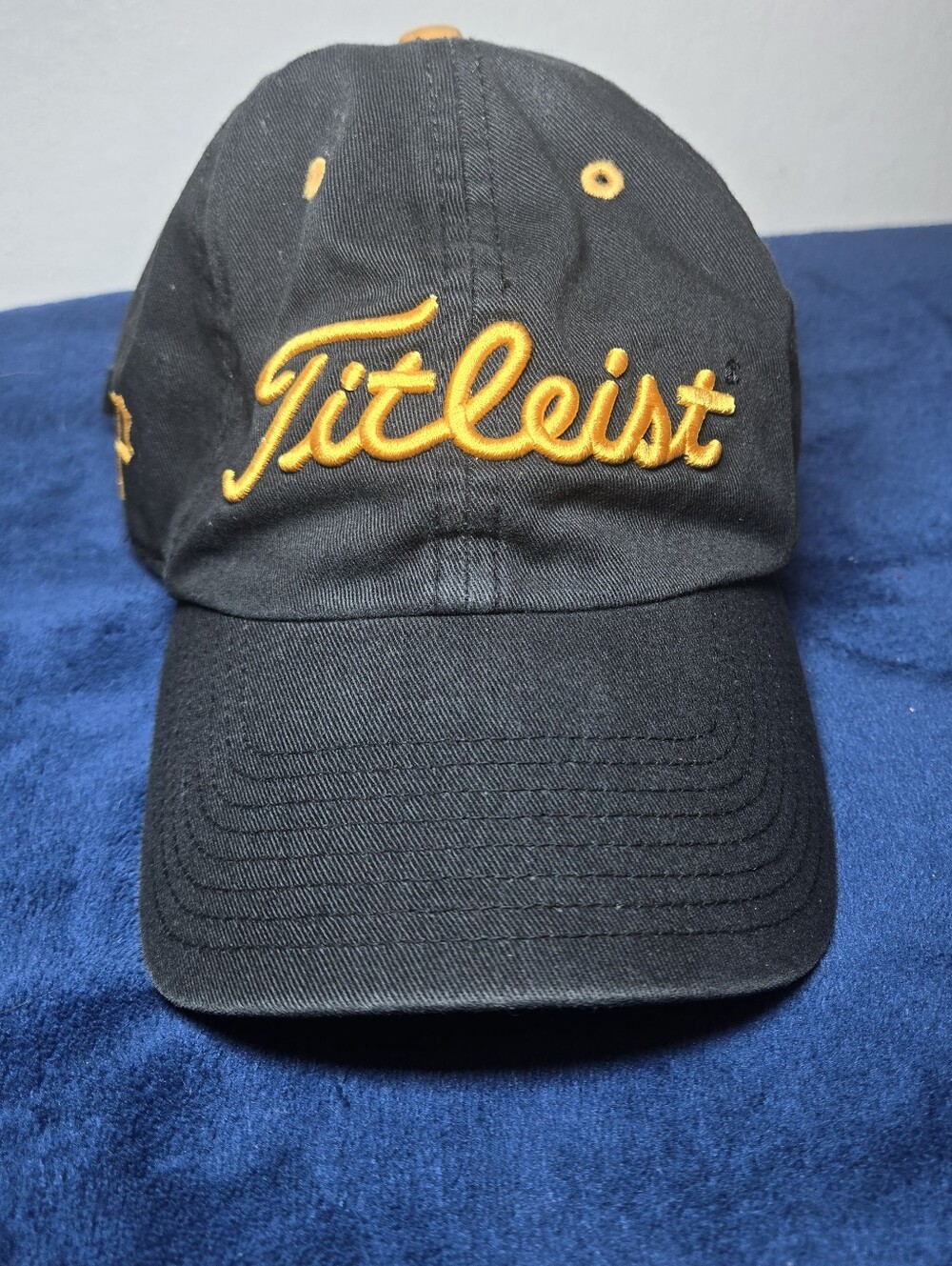 VTG Titleist Pittsburgh Pirates Hat Cap Strap Back Black MLB Twins Enterprise